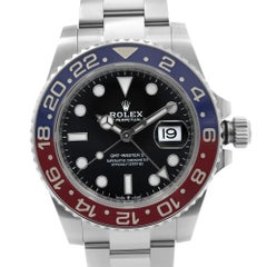 Rolex GMT-Master II Oyster Steel Ceramic Pepsi Black Dial Men Watch 126710BLRO