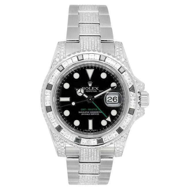 Rolex GMT-Master II Oystersteel Diamond and Gem Set 116710LN Wrist Watch