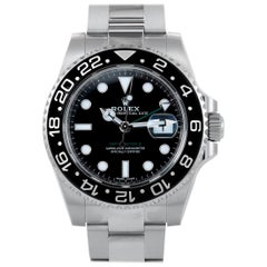 Rolex GMT-Master II Oystersteel Watch with Bi-Directional Ceramic Bezel 116