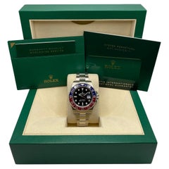 Rolex GMT-Master II Pepsi 126710BLRO Steel Black Dial Automatic Watch B&P