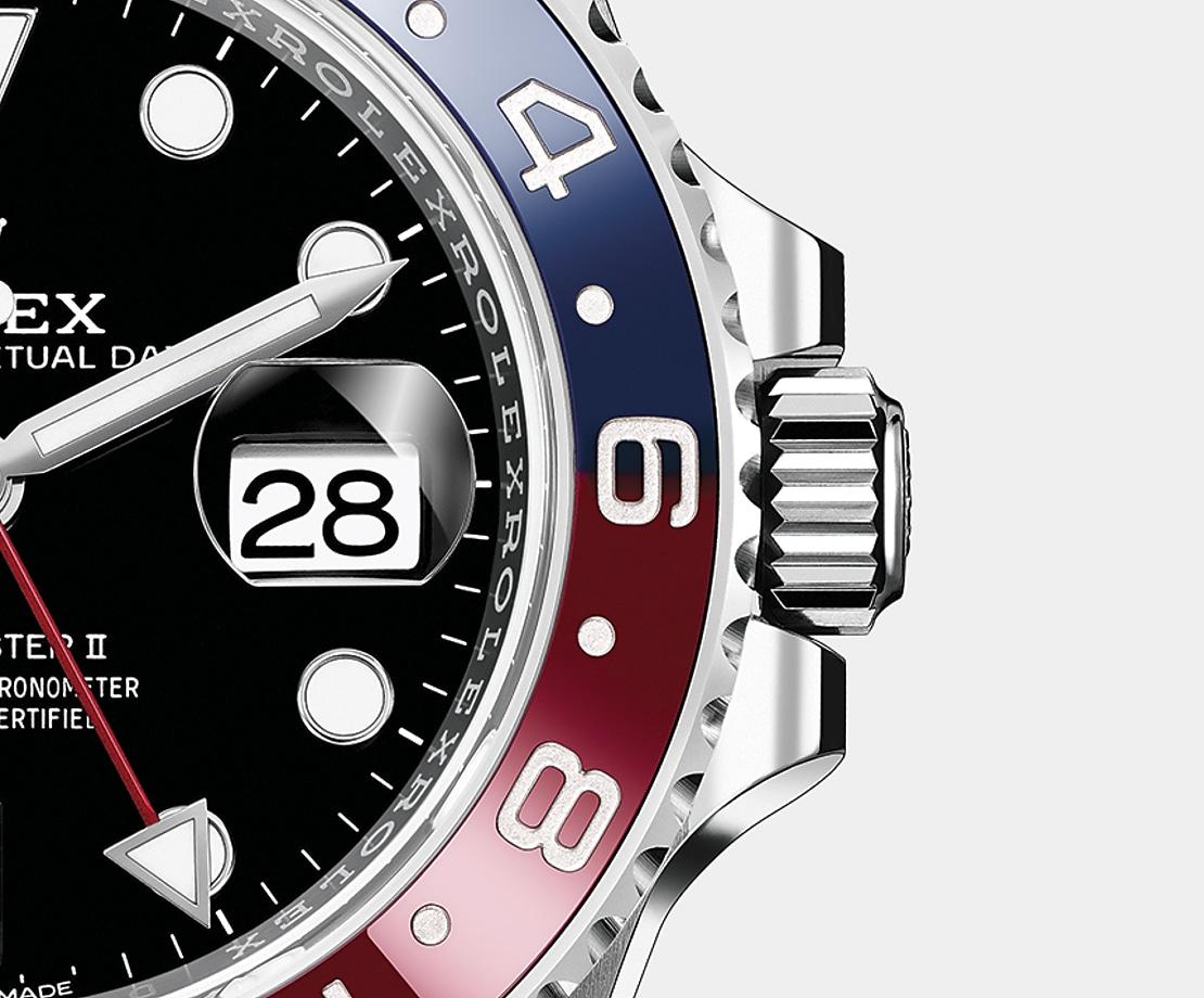 Ungetragene Profiuhr Rolex GMT-Master II, Oystersteel, Ref# 126710BLRO-0002 - Luxus, Eleganz und Zweckmäßigkeit.

Marke: Rolex
Modell: GMT-Master II
Referenz: 126710BLRO-0002
Durchmesser: 40 mm
Gehäuse-Material: Oystersteel
Zifferblattfarbe: