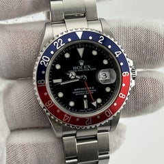 Rolex GMT Master II Pepsi 16710 Red and Blue Steel Box Paper 2004 UNPOLISHED