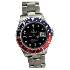 Rolex GMT Master II Pepsi 16710 lunetta rossa e blu in acciaio inossidabile scatola di carta 40mm