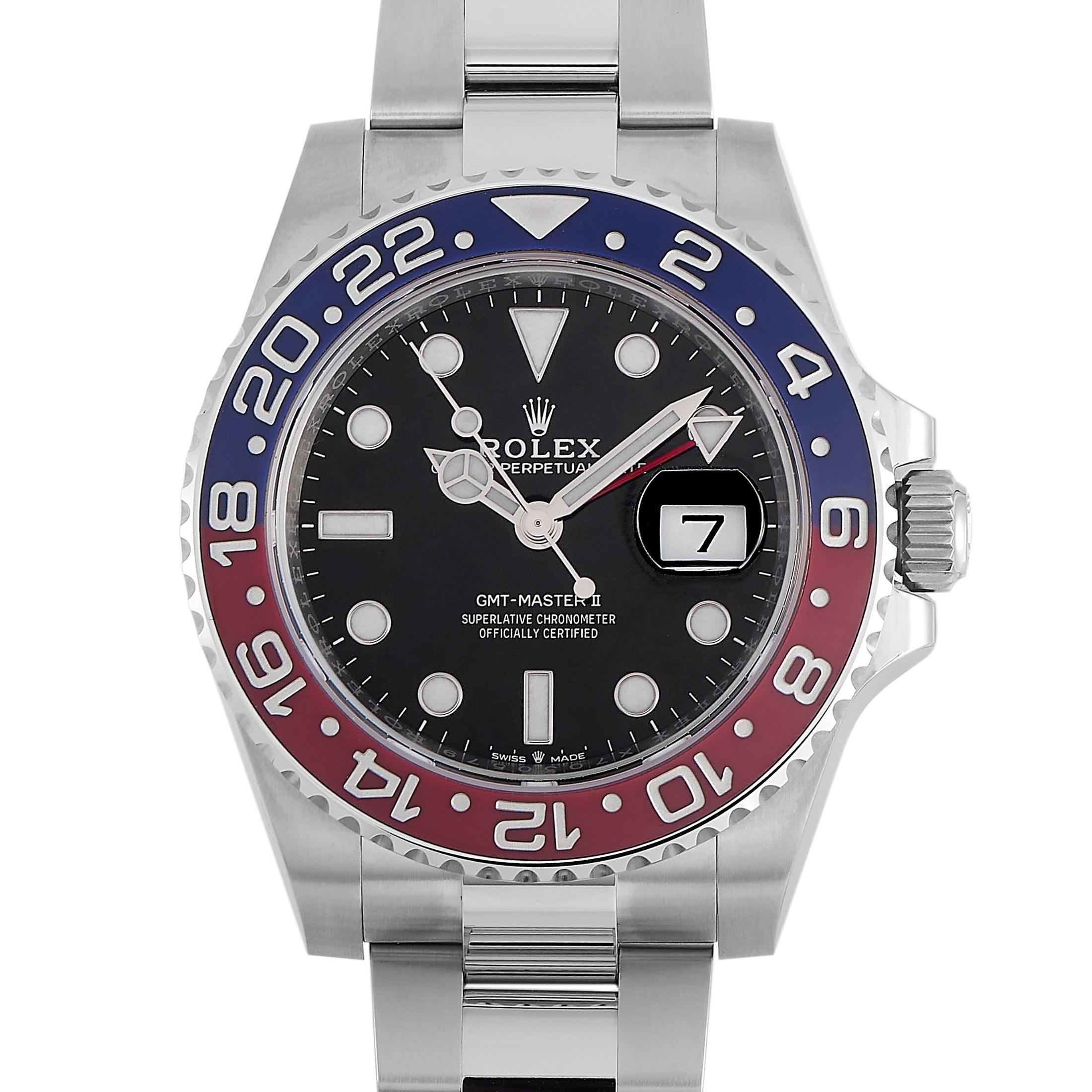 Rolex GMT-Master II Pepsi 40mm Watch 126710BLRO-0002