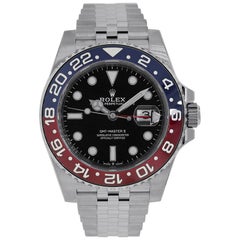 Rolex GMT Master II Pepsi Bezel Jubilee Stainless Steel Watch 126710BLRO