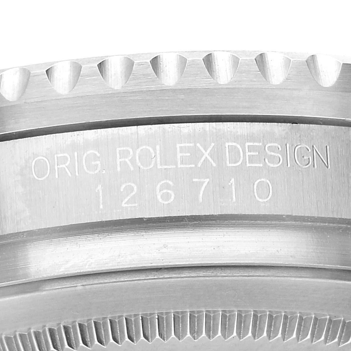  Rolex GMT Master II Pepsi Jubilee Steel Mens Watch 126710 Box Card Pour hommes 