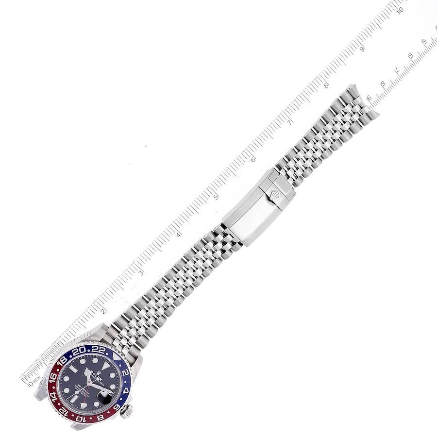 Rolex GMT Master II Pepsi Bezel Jubilee Steel Mens Watch 126710 Box Card 3