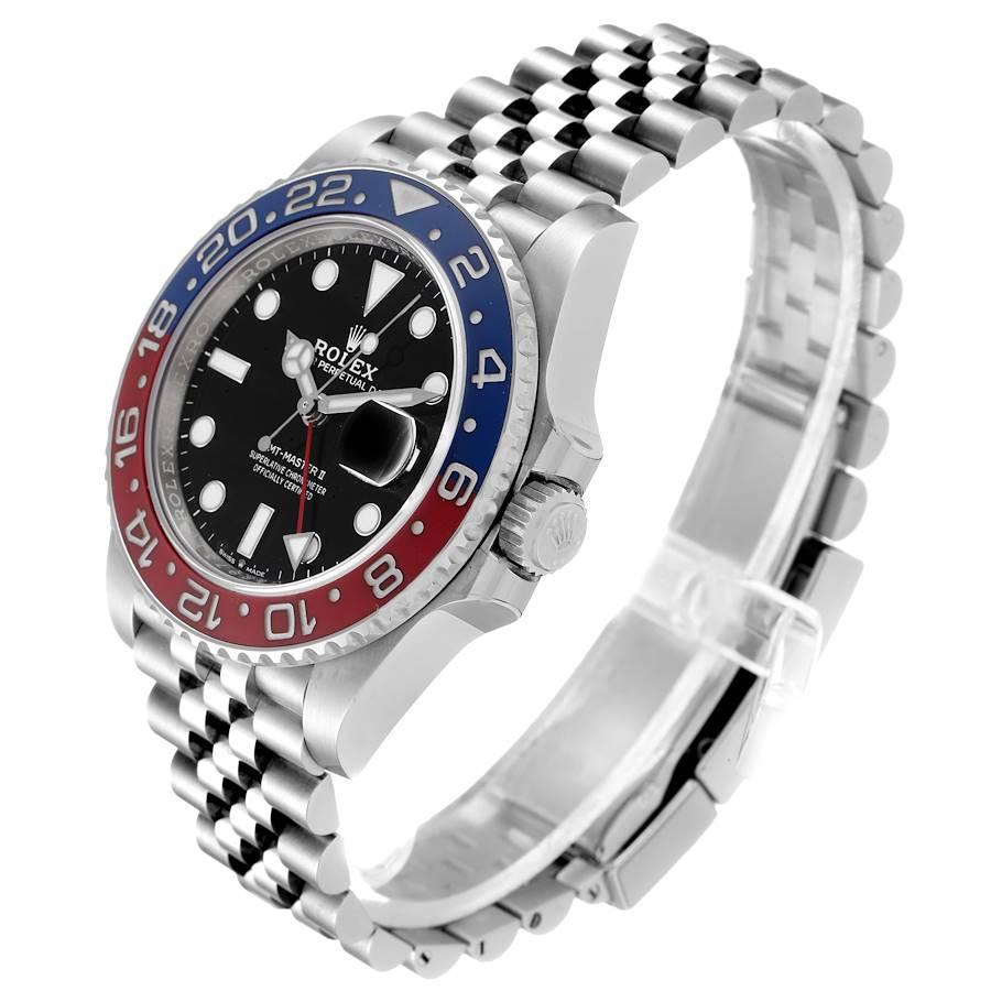 Men's Rolex GMT Master II Pepsi Bezel Jubilee Steel Mens Watch 126710 For Sale