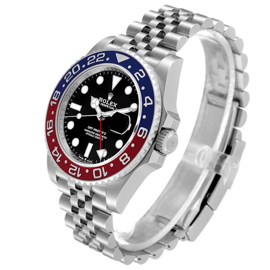 Men's Rolex GMT Master II Pepsi Bezel Jubilee Steel Mens Watch 126710 Unworn