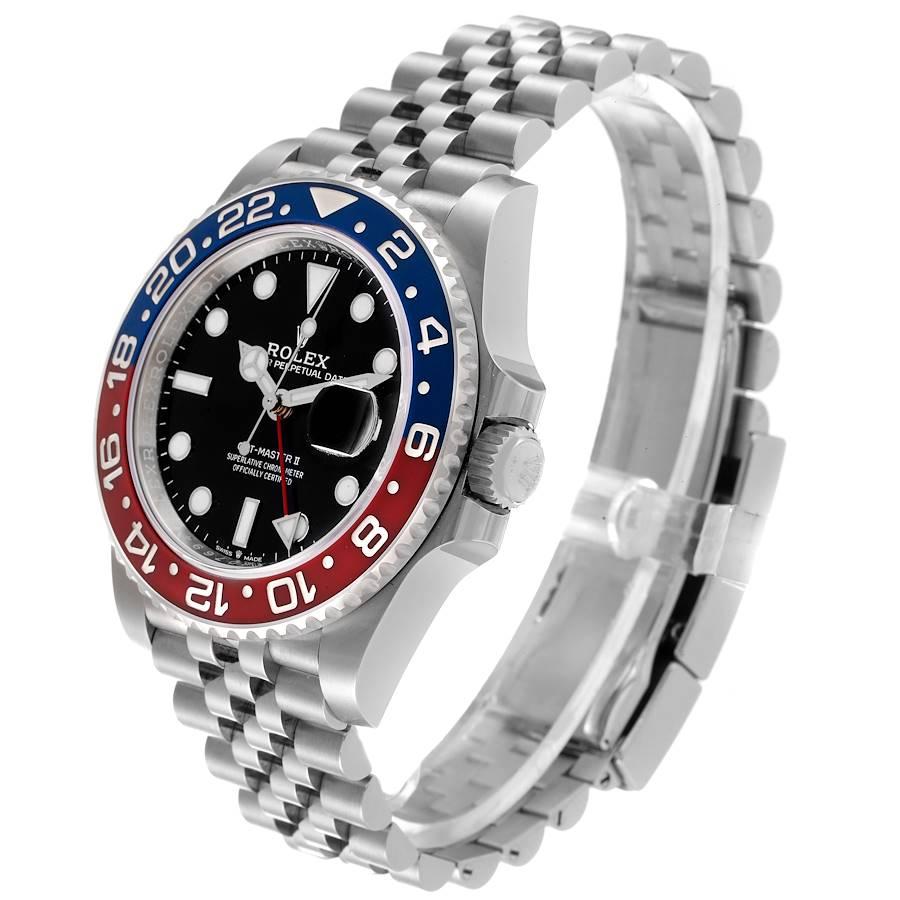 Men's Rolex GMT Master II Pepsi Bezel Jubilee Steel Mens Watch 126710 Unworn