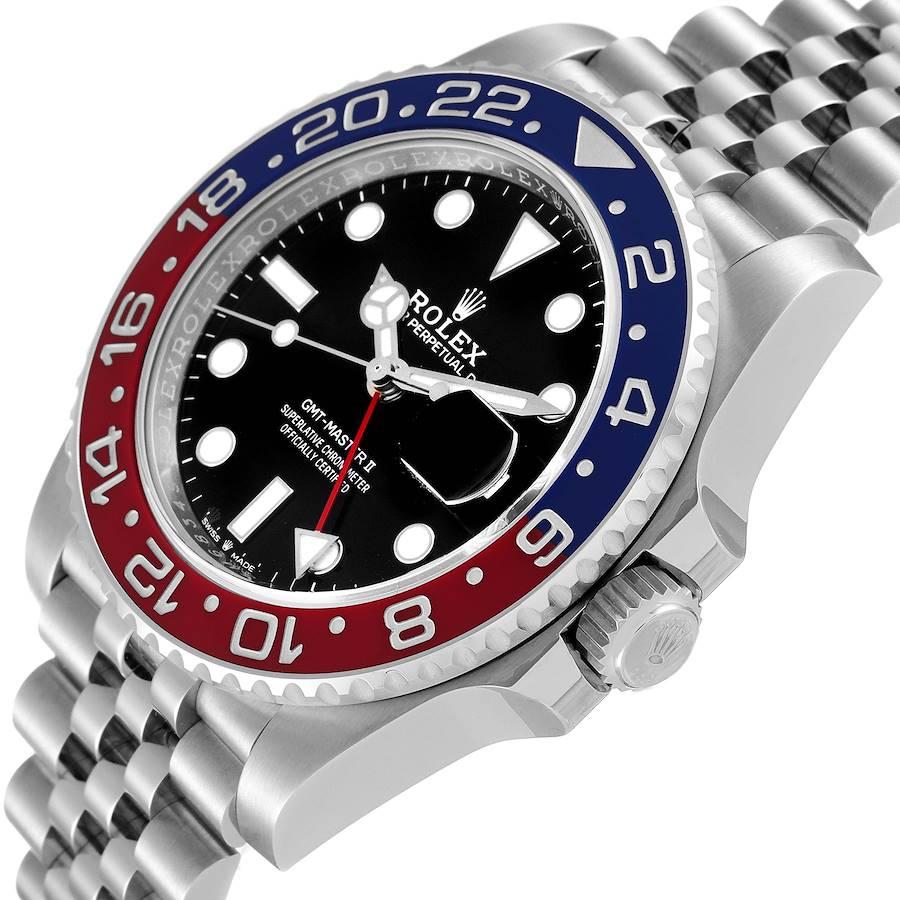 Rolex GMT Master II Pepsi Bezel Jubilee Steel Mens Watch 126710 Unworn 1