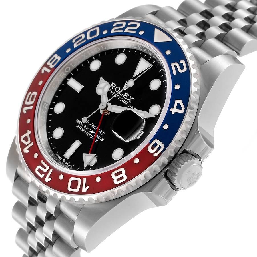 Rolex GMT Master II Pepsi Bezel Jubilee Steel Mens Watch 126710 Unworn 1