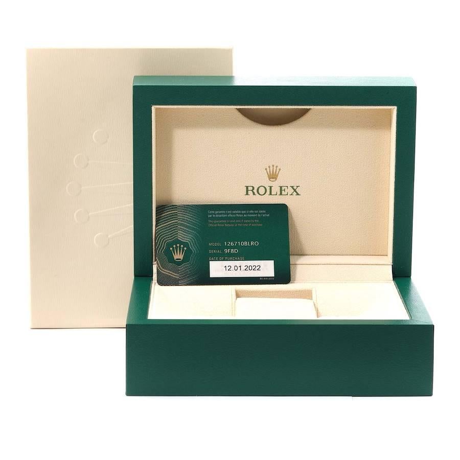 Rolex GMT Master II Pepsi Bezel Jubilee Steel Mens Watch 126710 Unworn 5