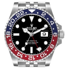 Rolex GMT Master II Pepsi Bezel Jubilee Steel Mens Watch 126710 Unworn