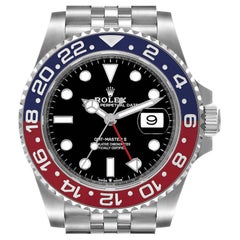 Rolex GMT Master II Pepsi Bezel Jubilee Steel Mens Watch 126710 Unworn