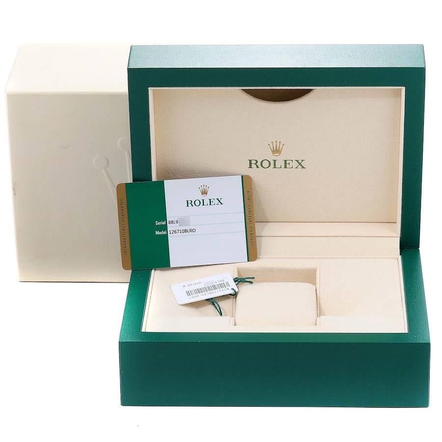 Rolex GMT Master II Pepsi Bezel Jubilee Steel Watch 126710 Box Card 2