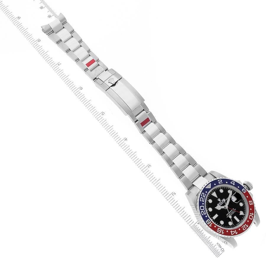 Rolex GMT Master II Pepsi Bezel Oyster Steel Mens Watch 126710 Box Card 6