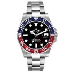 Rolex GMT Master II Pepsi Lunetta Oyster Acciaio Orologio Uomo 126710 Scheda Scatola