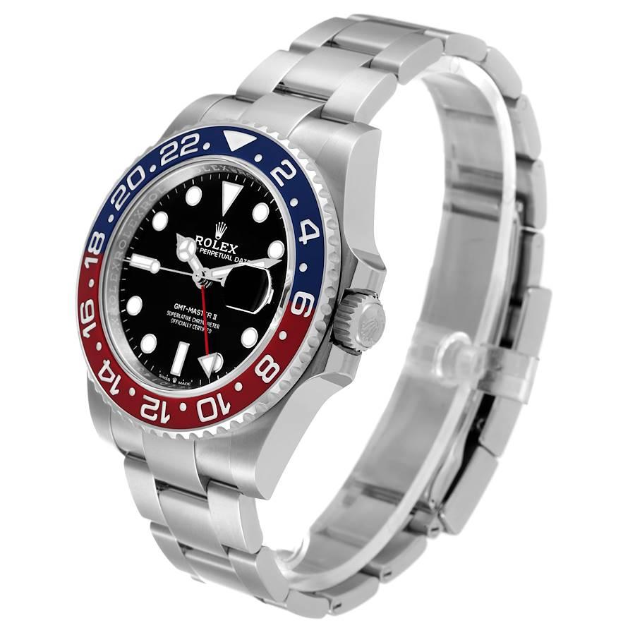 Men's Rolex GMT Master II Pepsi Bezel Oyster Steel Mens Watch 126710 Unworn