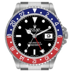 Rolex GMT Master II Pepsi Lunetta Acciaio Orologio Uomo 16710 Scatola Documenti Carta di Servizio