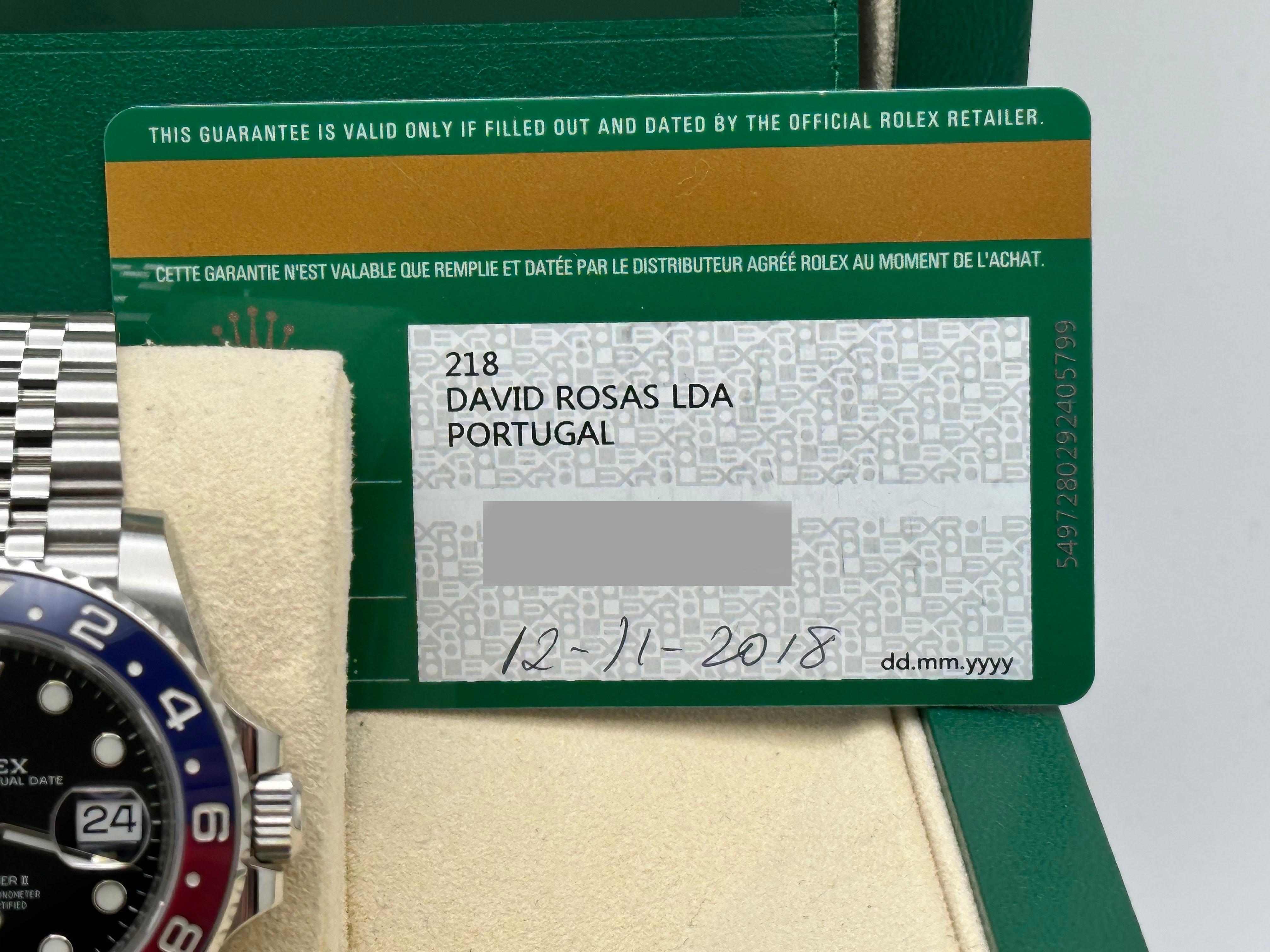 Rolex GMT Master II Pepsi Ceramic 126710BLRO Boîte de célébration en acier inoxydable 2018 6