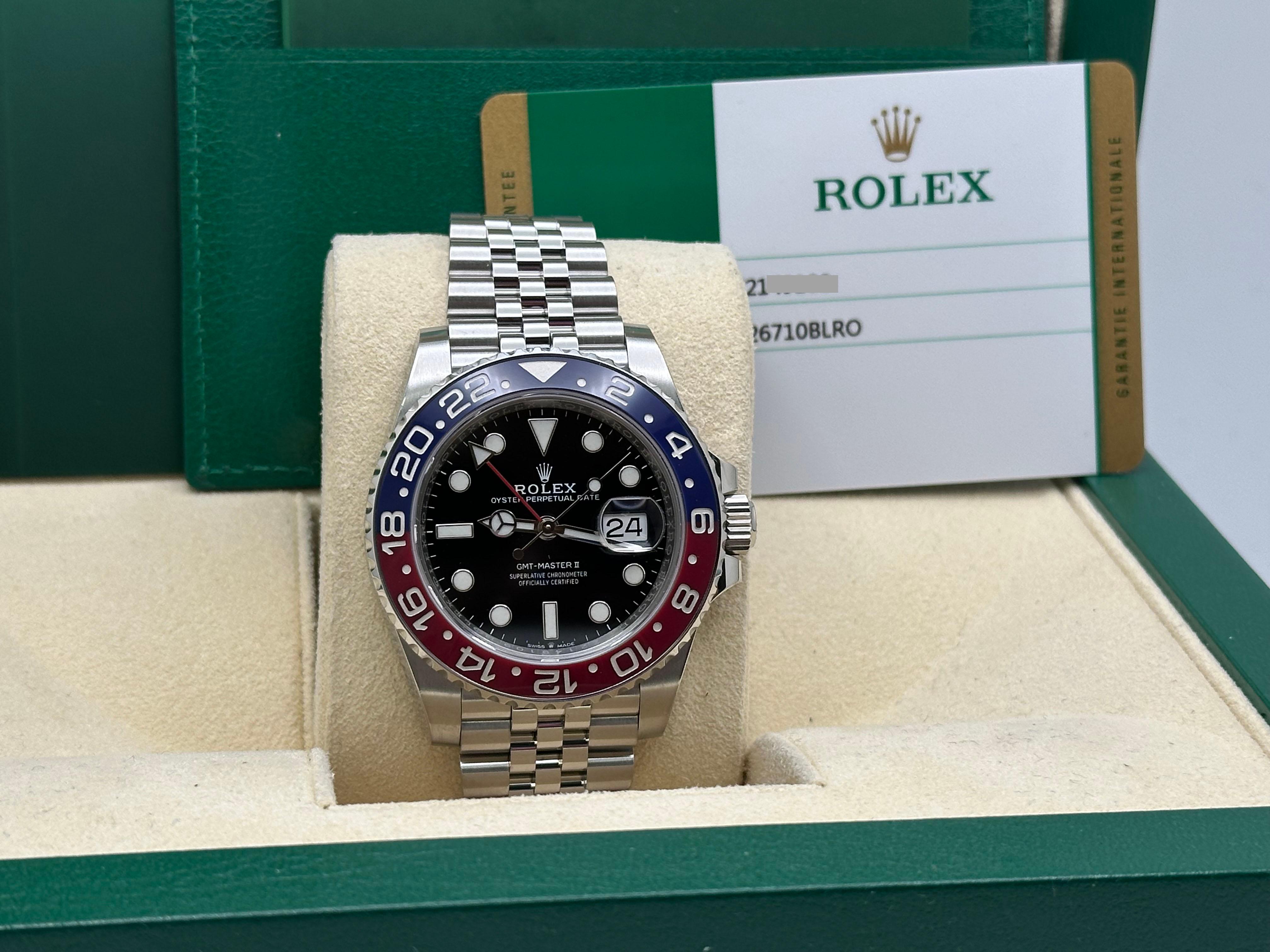 Rolex GMT Master II Pepsi Ceramic 126710BLRO Boîte de célébration en acier inoxydable 2018 4