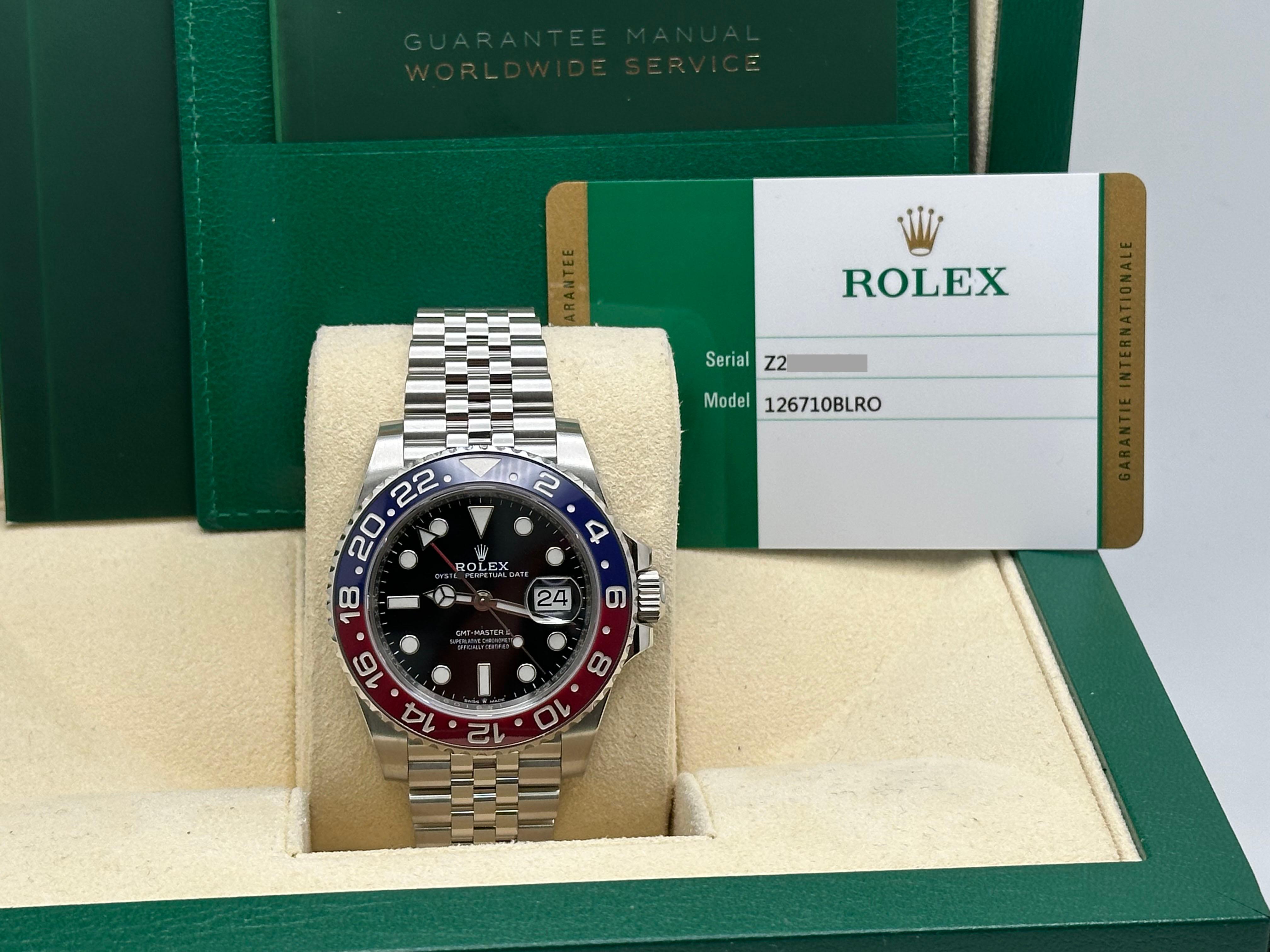 Rolex GMT Master II Pepsi Ceramic 126710BLRO Boîte de célébration en acier inoxydable 2018 5