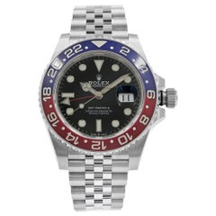 Rolex GMT-Master II Pepsi Keramik Stahl Automatik Herrenuhr schwarz 126710BLRO