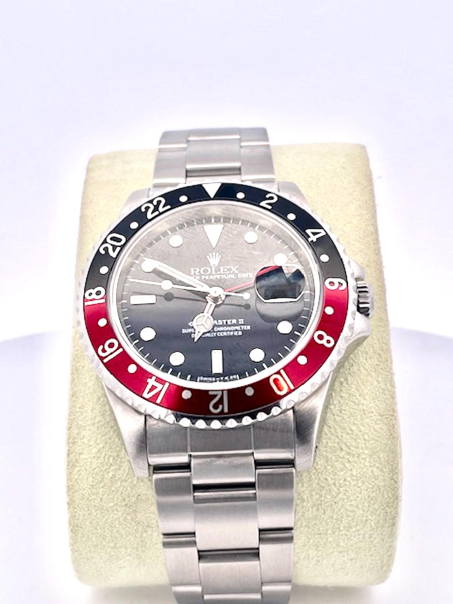Rolex GMT-Master II Pepsi Dial 16710 Stainless Steel In Excellent Condition In North Hollywood, CA