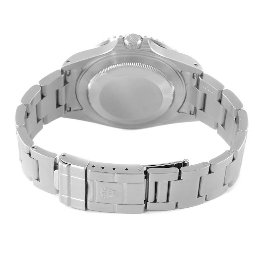Rolex Montre GMT Master II Pepsi rouge et bleue à lunette en acier pour hommes 16710 avec boîte et papiers d'origine en vente 2
