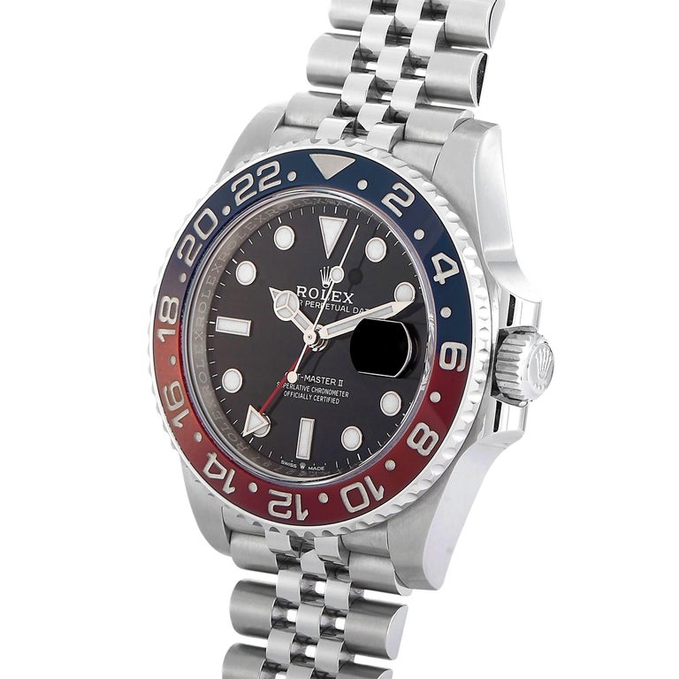 Rolex GMT-Master II Pepsi Watch 126710BLRO-0001 For Sale at 1stDibs