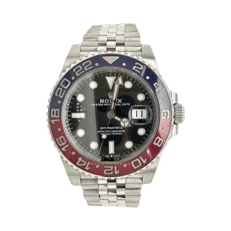 Modern Rolex GMT Master II “Pepsi” with Jubilee Band REF 126710BLRO For Sale