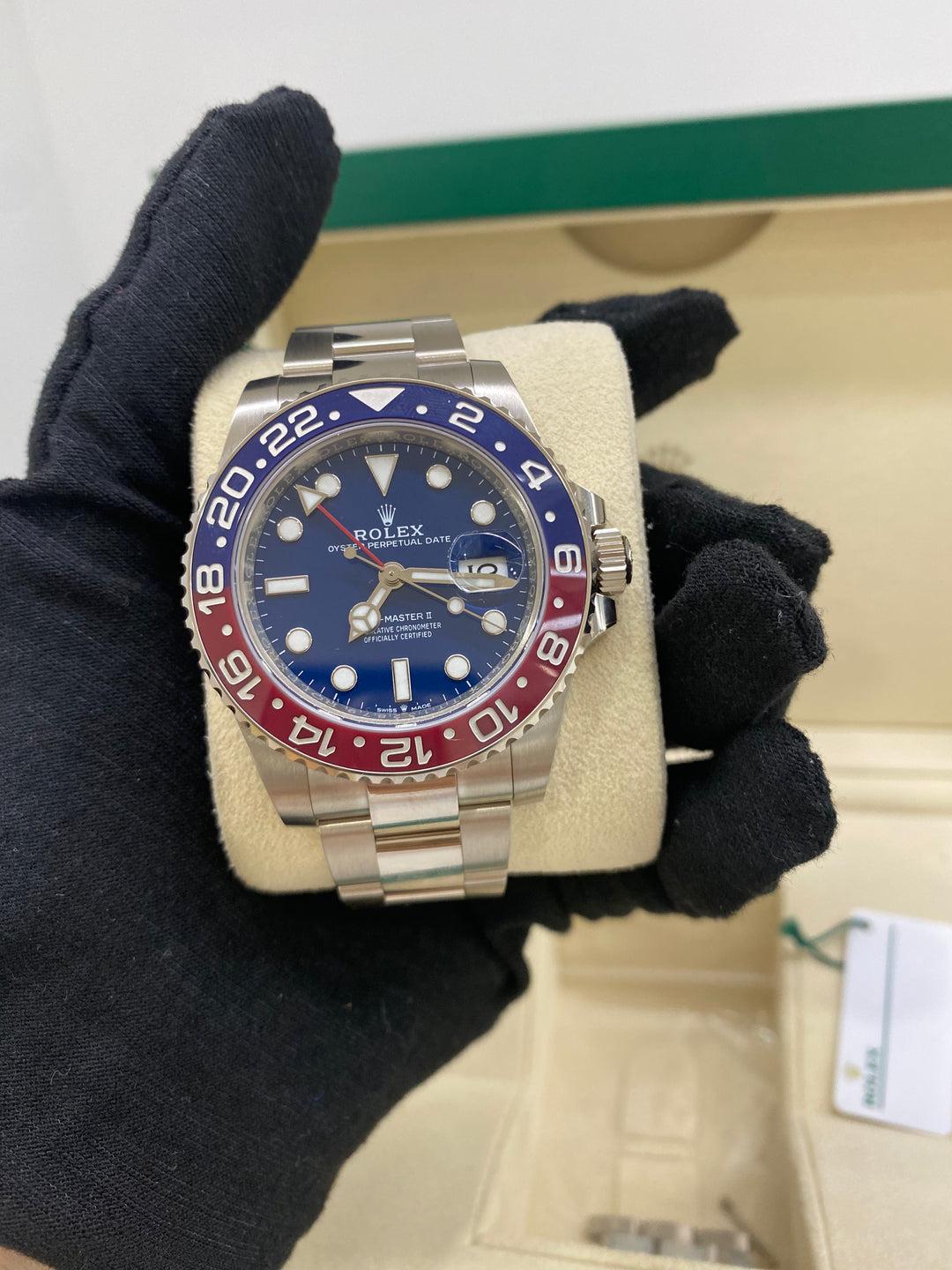 Rolex GMT-Master II - Pepsi with white gold In New Condition In Double Bay, AU
