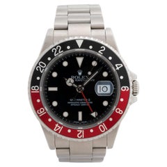 Rolex GMT Master II  Pre Ceramic Wristwatch, ref 16710. Coke Bezel, Full Set..