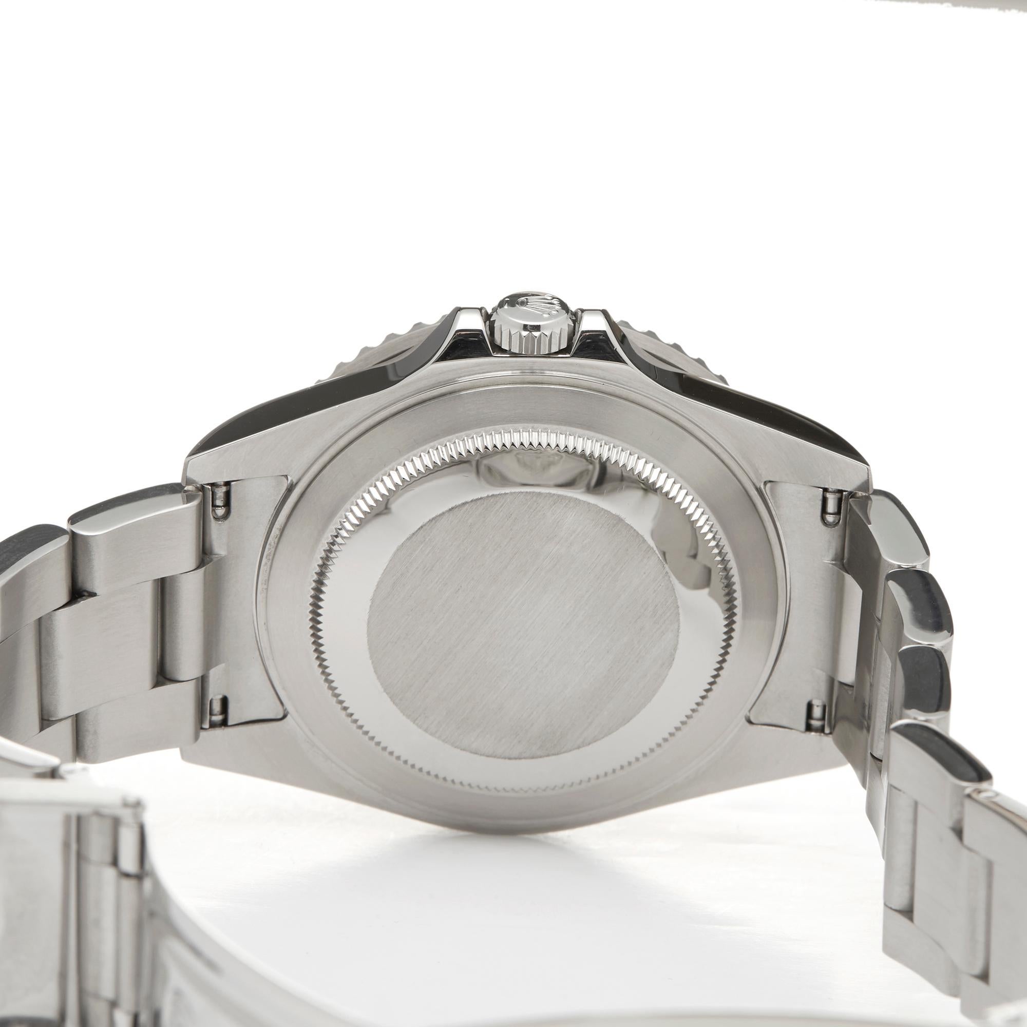 Rolex GMT Master II Rectangular Dial Pepsi Stainless Steel 16710 Wristwatch In Excellent Condition In Bishops Stortford, Hertfordshire