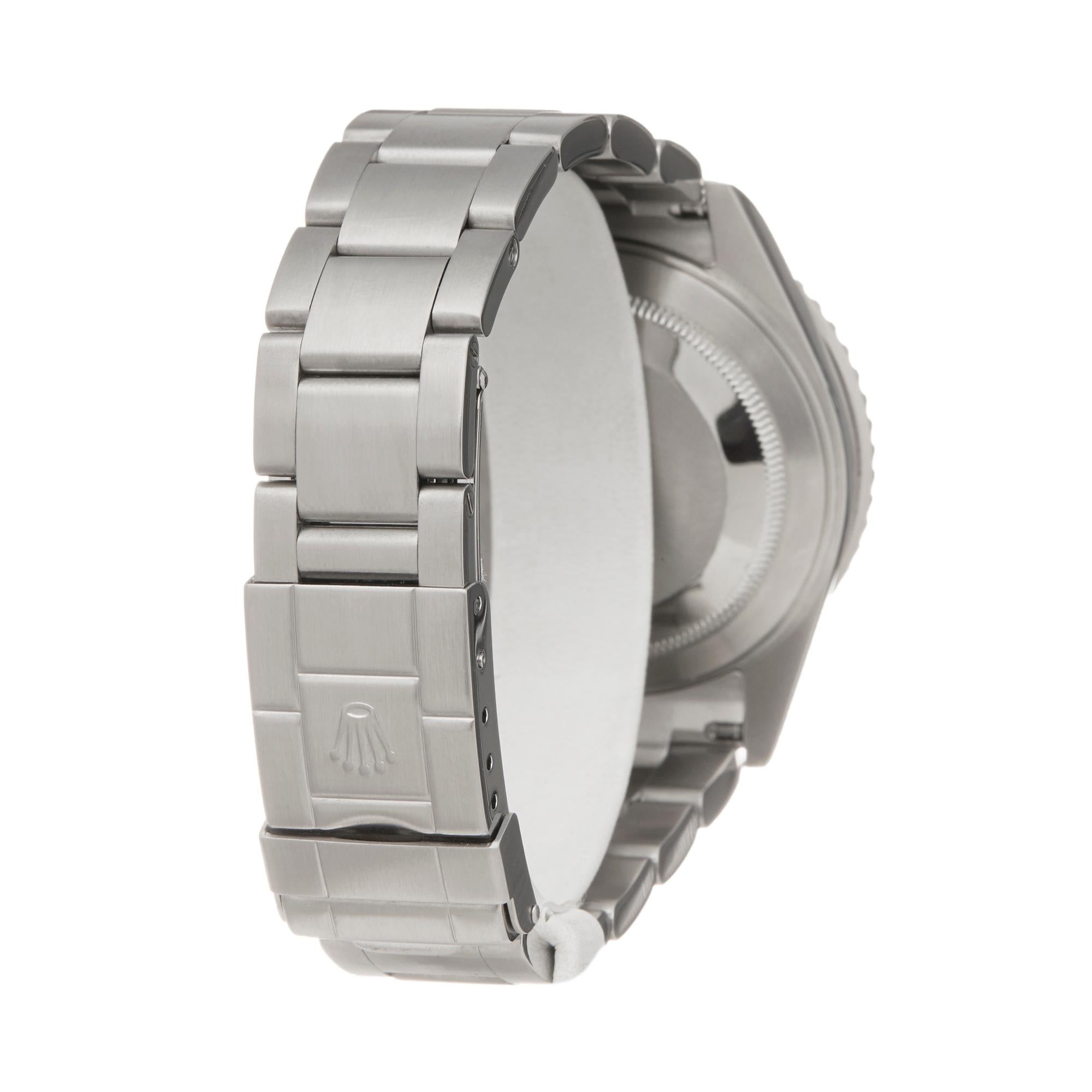 Rolex GMT-Master II Rectangular Dial Stainless Steel 16710 Wristwatch 1