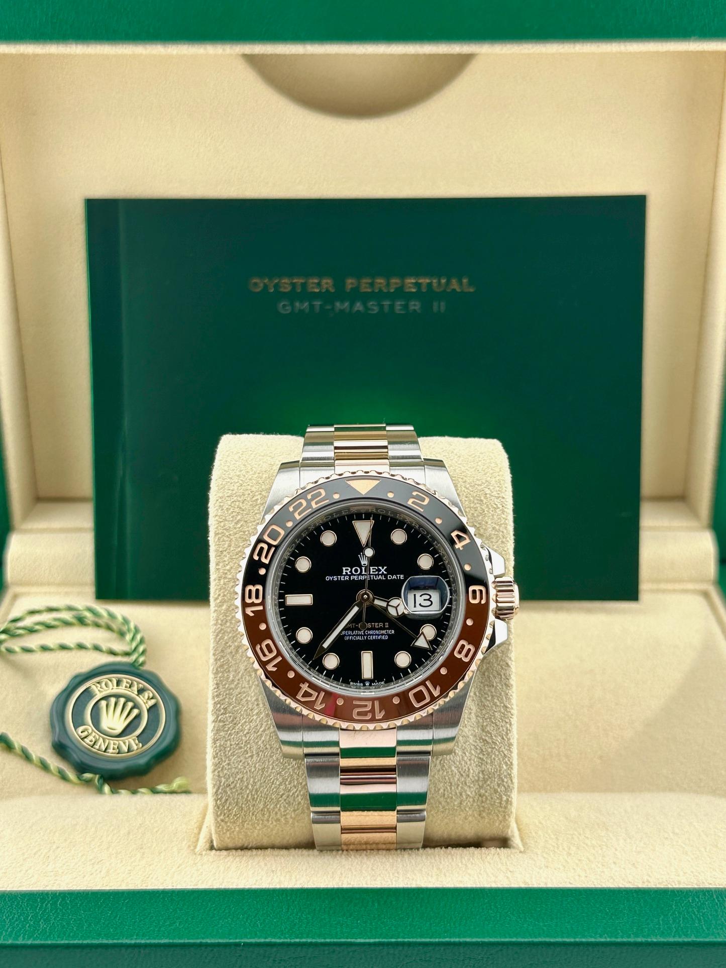 Numero di stile: 126711CHNR

Seriale: 7F784***

Anno: 2018 - Ora

Model: Rolex GMT Master II 