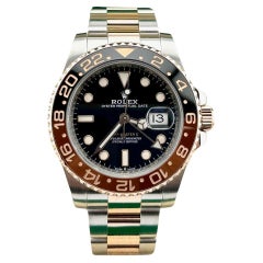 Rolex GMT Master II Root Beer 126711CHNR Ceramic 18K Rose Gold Steel Box Booklet