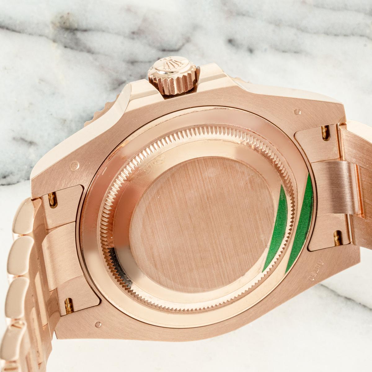 Rolex GMT-Master II Root Beer Rose Gold Ungetragen 126715CHNR für Damen oder Herren im Angebot