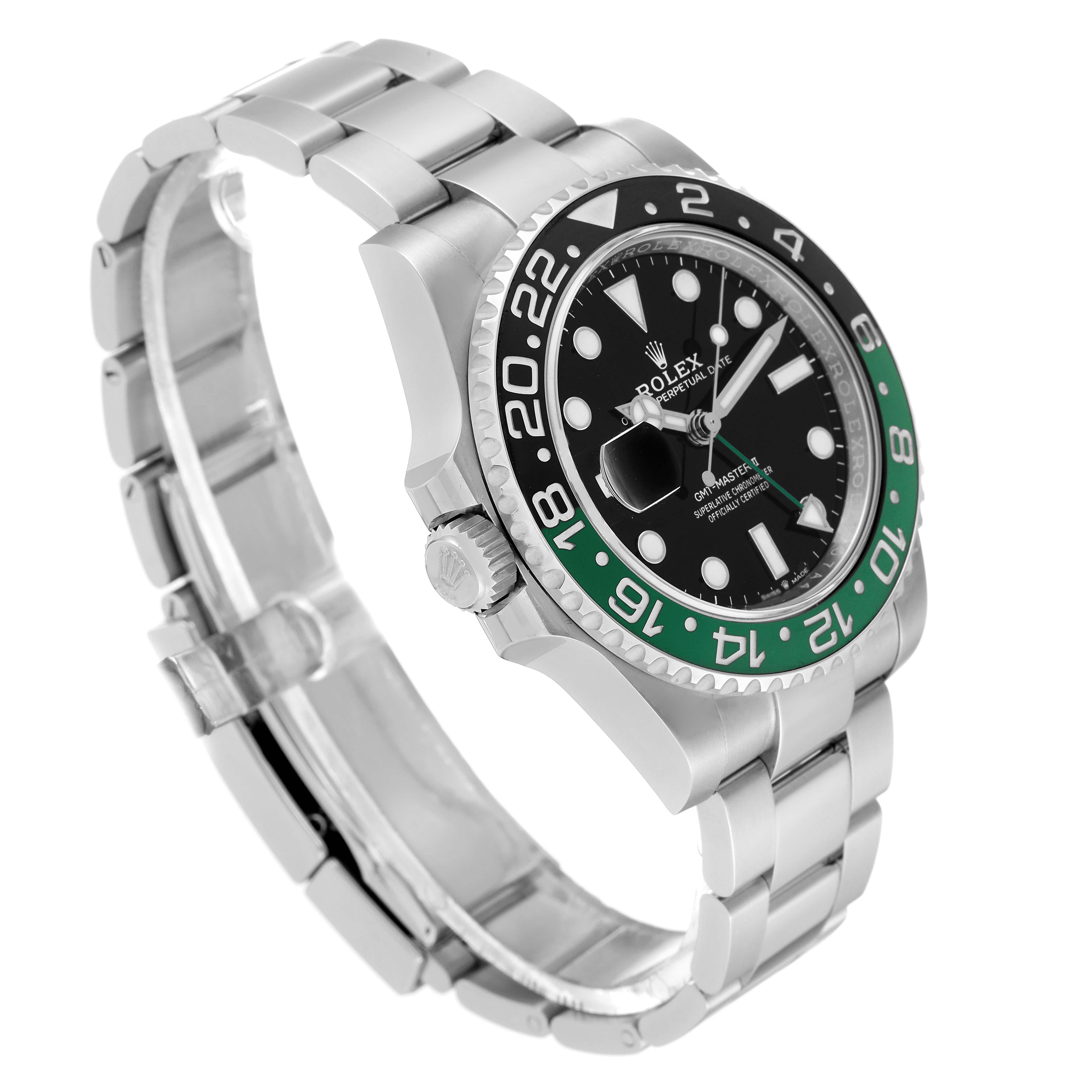 Rolex GMT Master II Sprite Bezel Oyster Steel Mens Watch 126720 Unworn 5