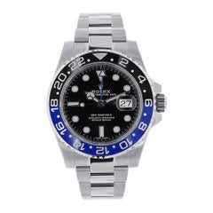 Rolex GMT Master II Stainless Steel Batman Ceramic Bezel Watch 116710BLNR