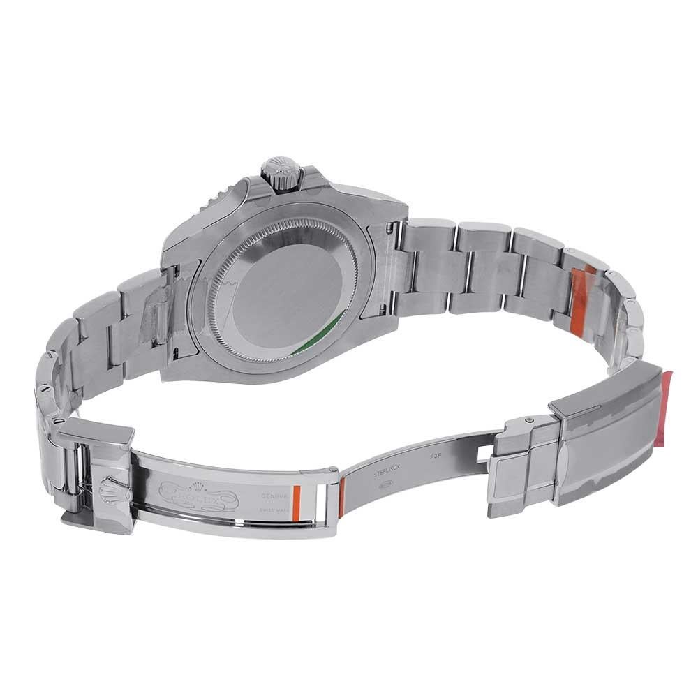 Men's Rolex GMT Master II Stainless Steel Black Ceramic Bezel Watch 116710LN For Sale