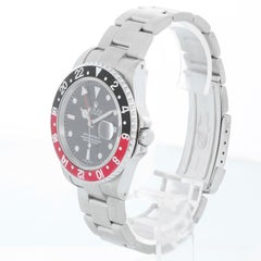 Rolex GMT-Master II Stainless Steel Men's Watch 16710 Black Dial & Bezel