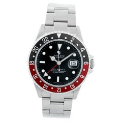 Rolex GMT-Master II Stainless Steel Men's Watch 16710 Red/Black Coke Bezel