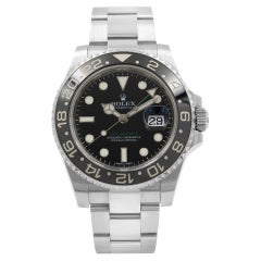 Rolex Gmt-Master II Steel Ceramic Bezel Black Dial Automatic Mens Watch 116710LN