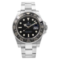 Rolex GMT-Master II Acero Cerámico Esfera Negra Reloj Automático Hombre 116710LN