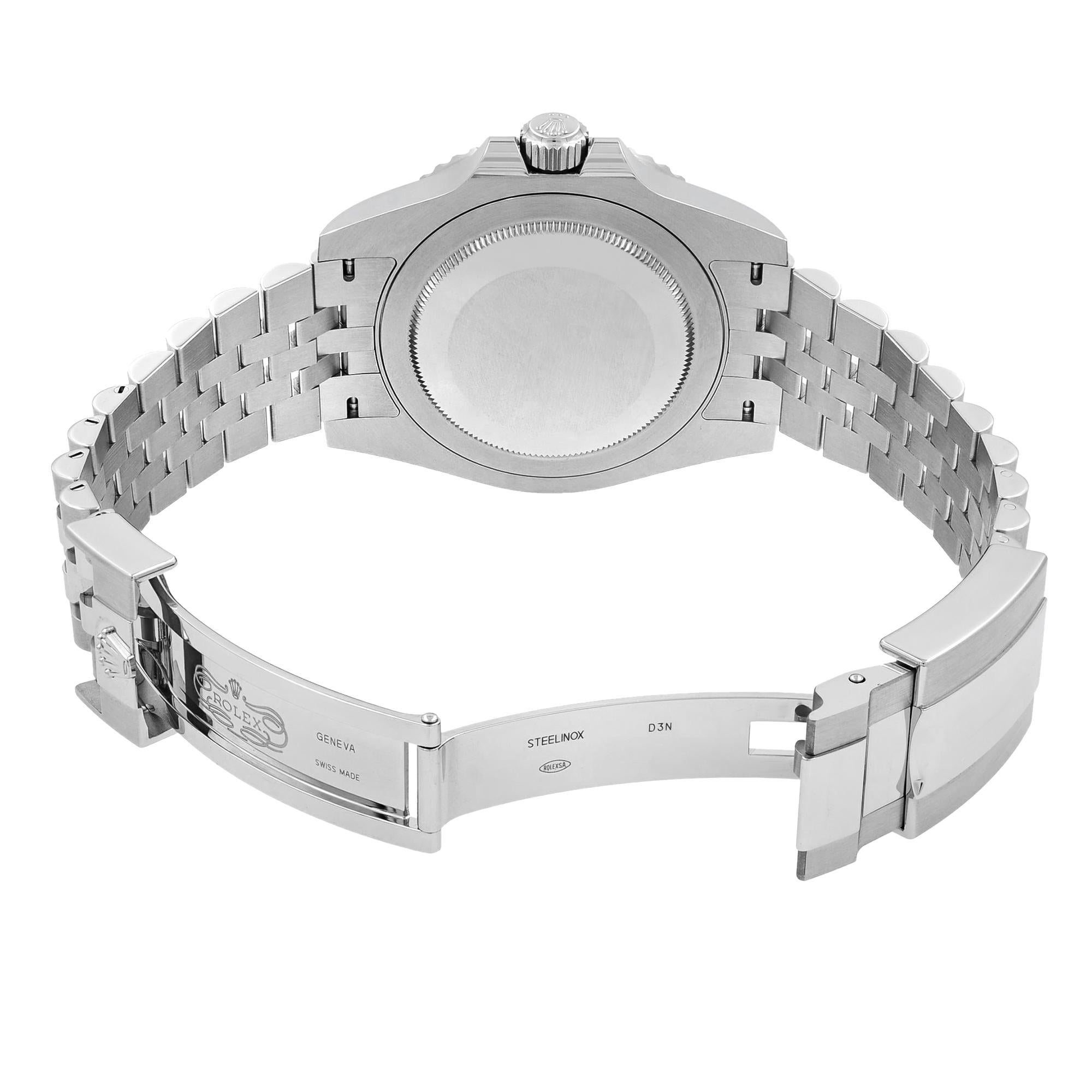 NEW Rolex GMT-Master II Steel Ceramic Pepsi Black Dial Mens Watch 126710BLRO en vente 2