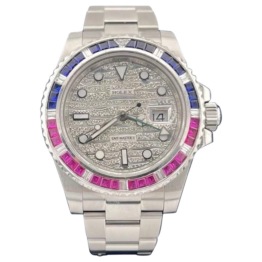How do I open the back cover of a Rolex watch?