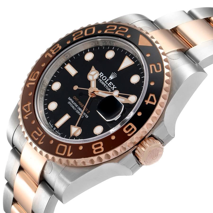 Rolex GMT Master II Steel Everose Gold Men's Watch 126711 Card For Sale 2