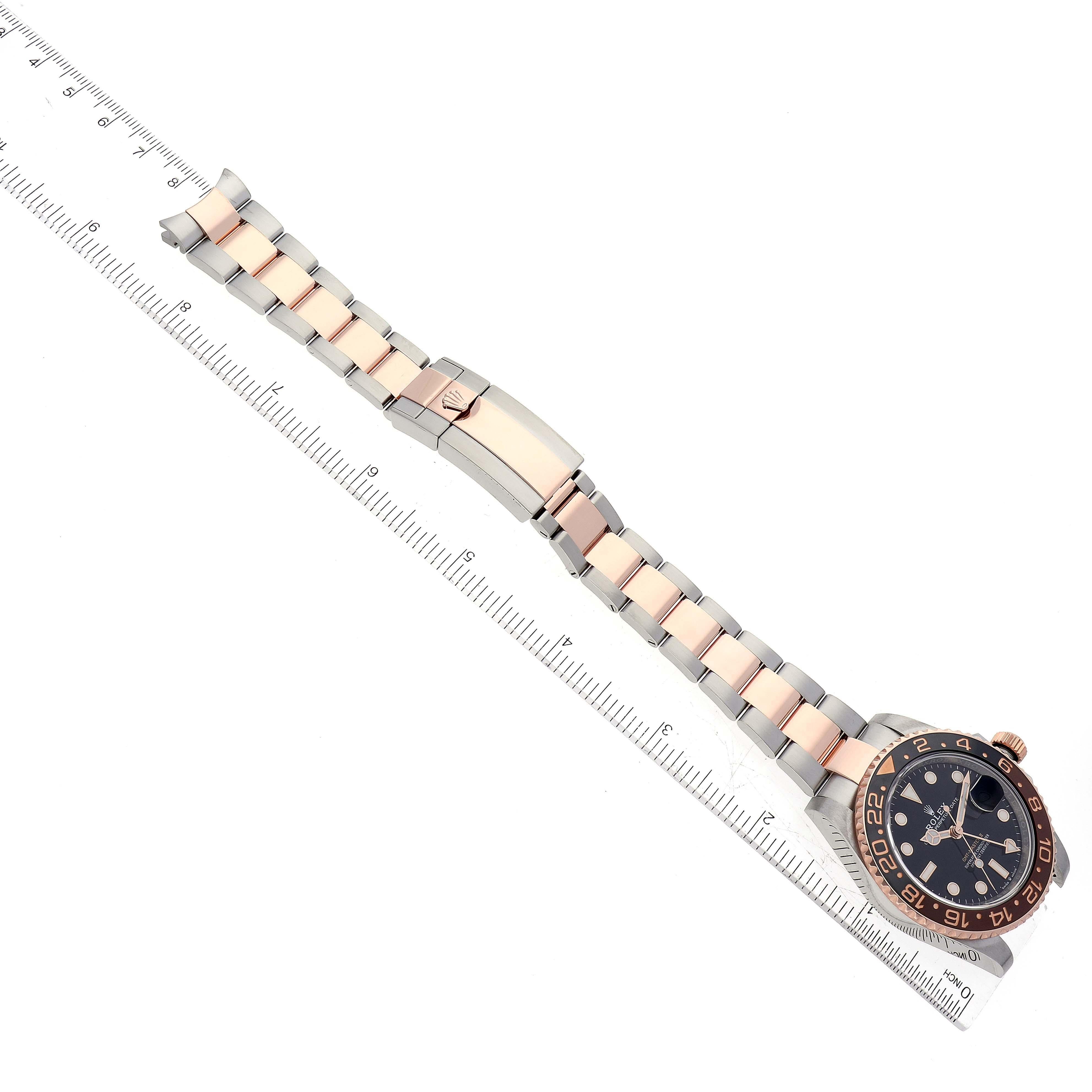 Rolex GMT Master II Stahl Rose Gold Herrenuhr 126711 Box Karte 7